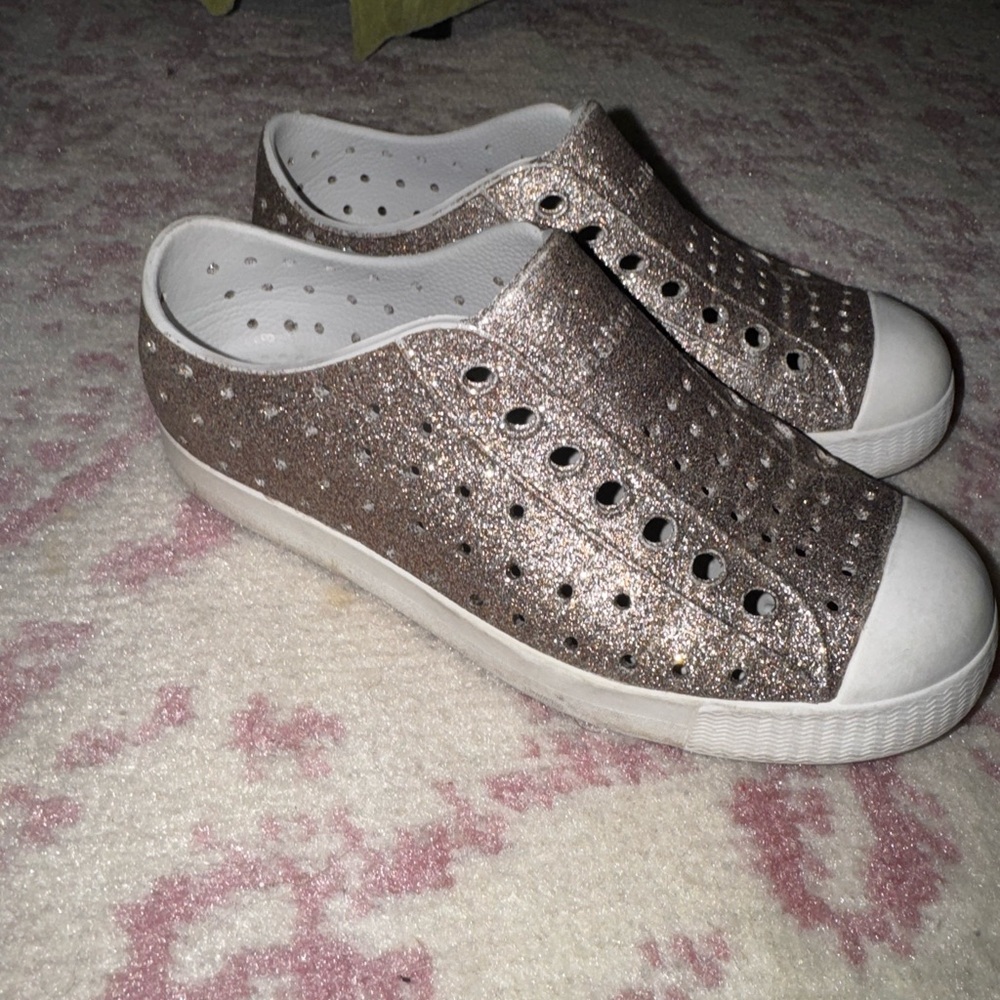 Girls Native Metal Bling Jefferson Shoes Slip-on Size 13 C